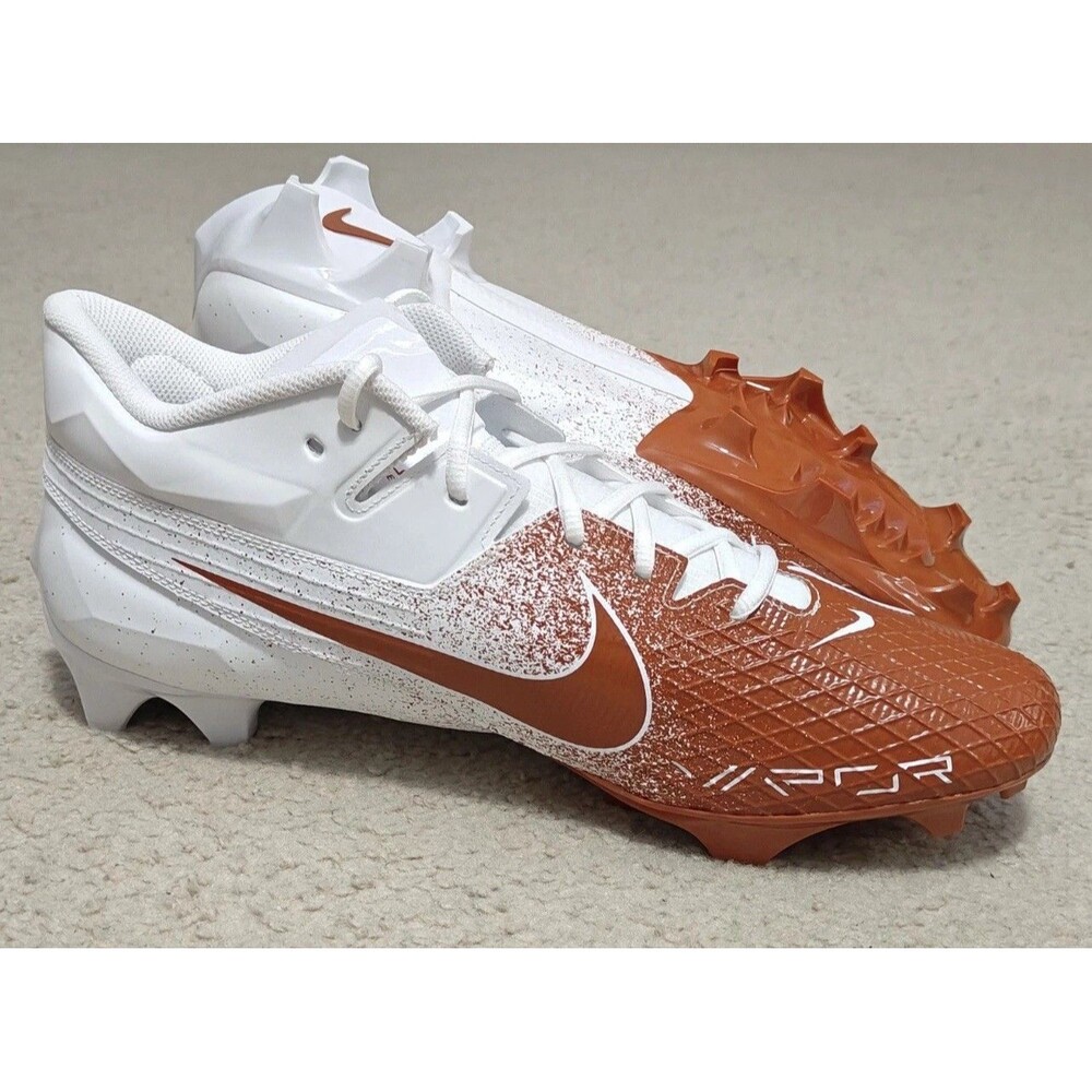 Mens 12.5 Nike Vapor Edge Elite 360 2 Texas Longhorns Cleats White FJ6379-109 - Picture 2 of 5